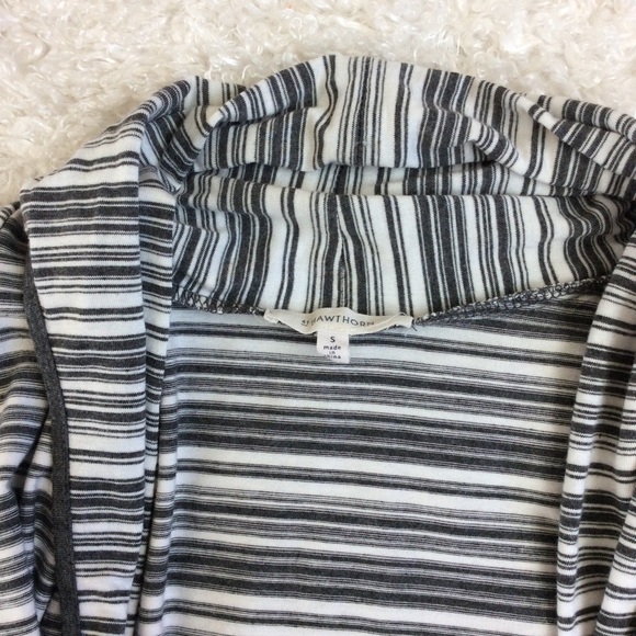 Stitchfix 41 Hawthorn Gray White Striped Cardigan - Picture 2 of 3